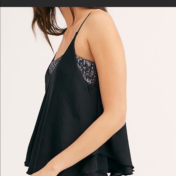 NWT Free People turn it on cami black - Picture 3 of 7